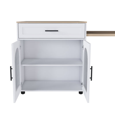 Expandable Kitchen Island With Power Outlet