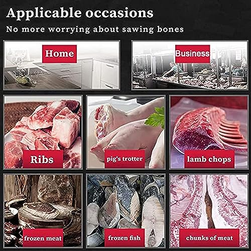 1050W Electric Butcher Bone Saw,Professional Butcher Bone Band Saw,Butcher Freezer Saw Handheld Electric Sabre Saw for Cutting Meat SPUZZO