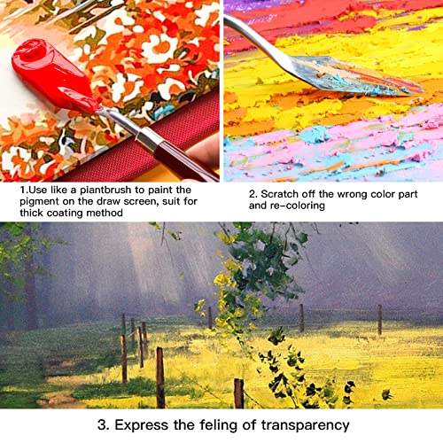 10PCS Palette Knife, Stainless Steel Painting Knife Set, Flexible Spatula Pallet Knife, Metal Artist Knives, Oil Painting Accessories Color Mixing Cualork
