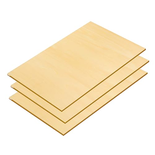 10Pcs 16 x 12 x 1/8 Inch Basswood Sheets, Unfinished Basswood Sheets, Plywood Sheet for Arts and Crafts, Painting, Pyrography, Wood Engraving, Wood ACXFOND