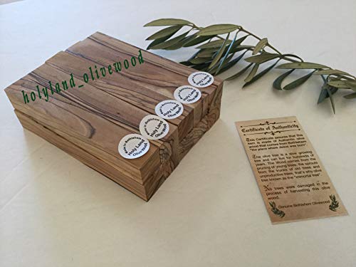 10 ~ Bethlehem Olive Wood Pen Blanks with Certificates Authentic-Premium Quality Trees Of The Land