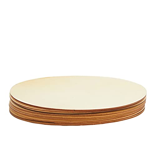 10 Inch Wooden Circles for Crafts, Unfinished Rounds for Wood Burning, DIY Signs, Painting, Decorations (10 Pack) Juvale