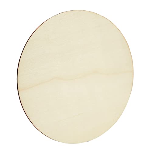 10 Inch Wooden Circles for Crafts, Unfinished Rounds for Wood Burning, DIY Signs, Painting, Decorations (10 Pack) Juvale