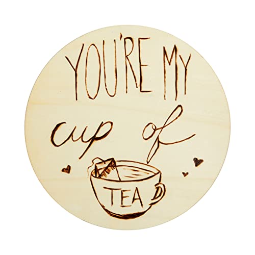 10 Inch Wooden Circles for Crafts, Unfinished Rounds for Wood Burning, DIY Signs, Painting, Decorations (10 Pack) Juvale