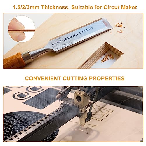 10 PCS Balsa Wood Sheets, 12"x12"x0.12"Plywood Sheets Basswood Sheet, Rectangle Blank Wooden, Craft Wood Blank Unfinished Wood Board for Home Sinjeme