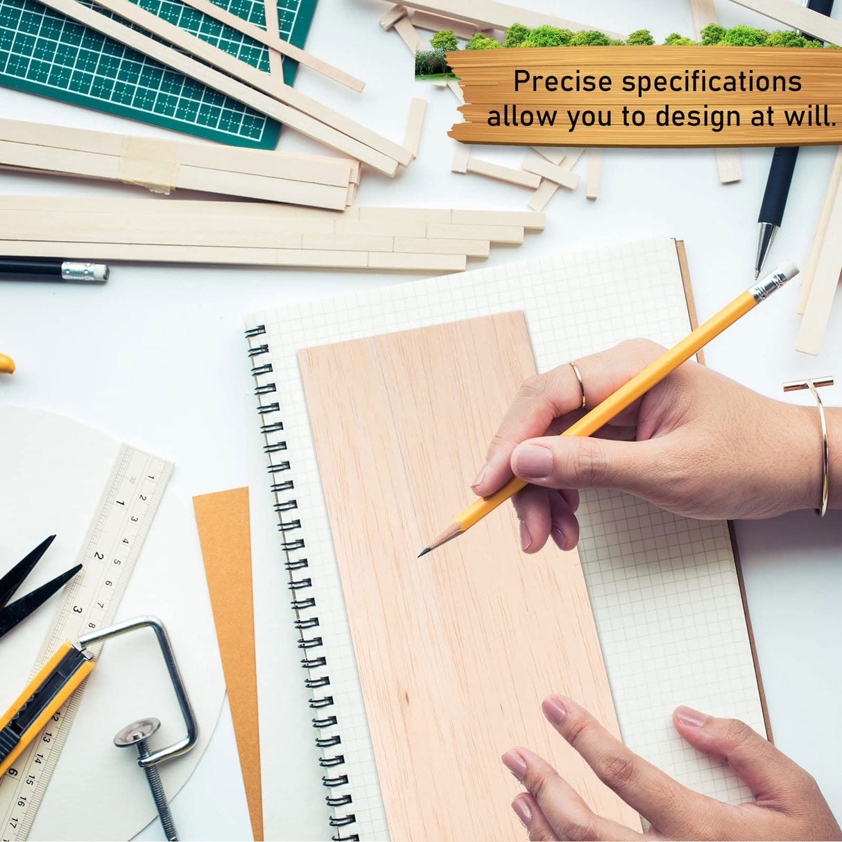 10 Pack Balsa Wood Sheets 1/8 Inches Thick 12 x 4 Inches Unfinished Wooden Board Wood Sheets for Crafts House Aircraft Ship Boat Arts School Projects Namalu