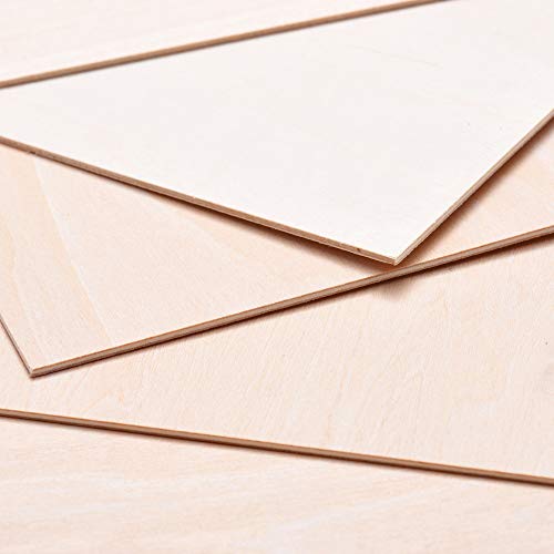 10 Pack Basswood Sheet, 1/16 X 8 X 12 Inch Thin Plywood Wood Sheets for Crafts TDOCK