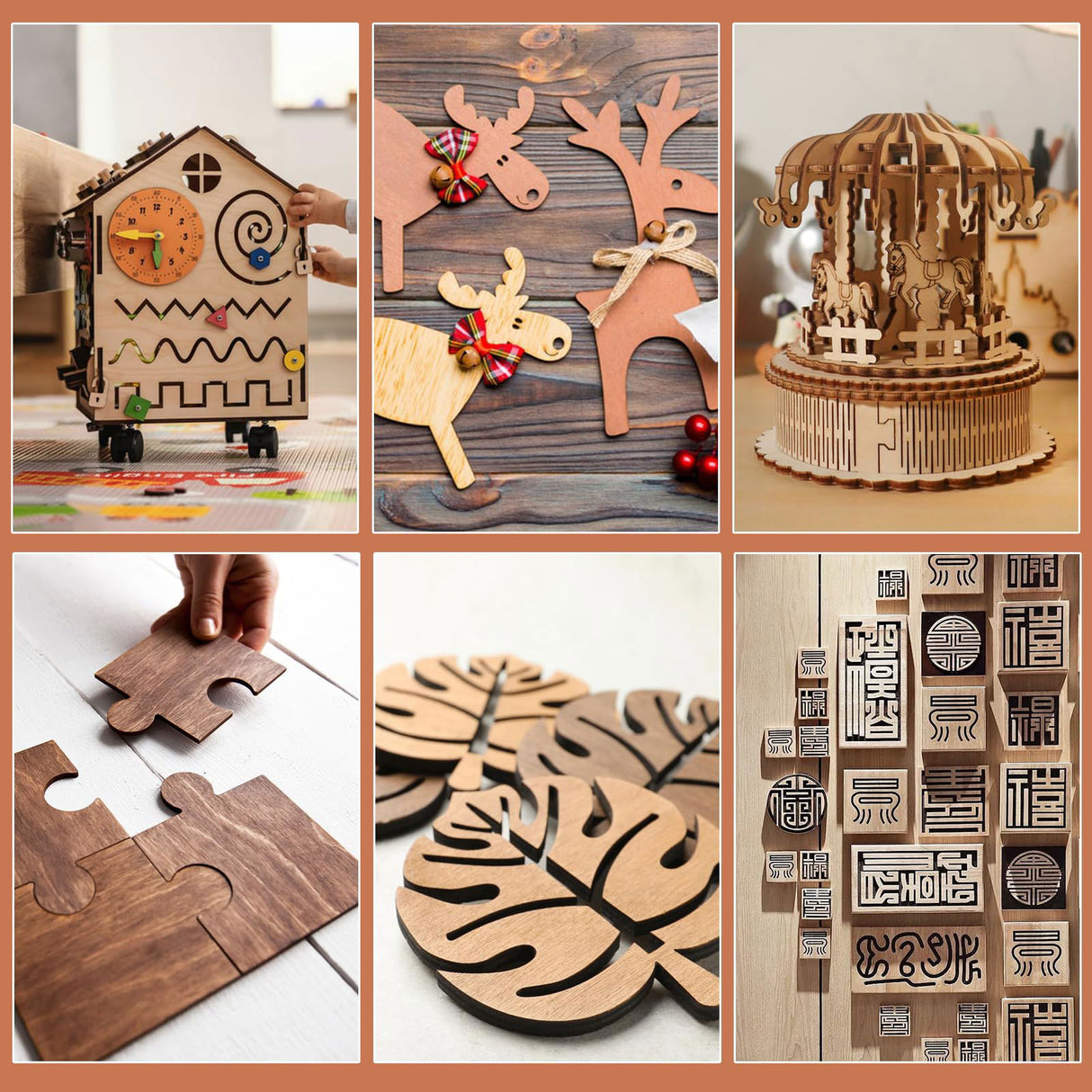 10 Pack Walnut Plywood Sheets 12x12x1/8 Inch,3mm Plywood for Laser Cutting&Engraving,Unfinished Wood for Crafts,Wood Burning,Architectural Models. VKIZA