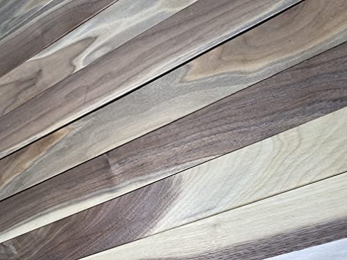 10 Pack of 3/4 x 2 x 16 Inch Sappy Walnut Lumber Boards for Making Cutting Boards, and other Crafts Woodchucks Wood