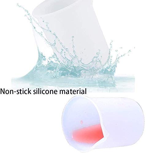 10 Pcs 100ml Silicone Measuring Cups, Epoxy Resin Cups, Nonstick Silicone Mixing Cups for Resin Molds Resin Casting Molds for Handmade Candle, Resin Phinicco
