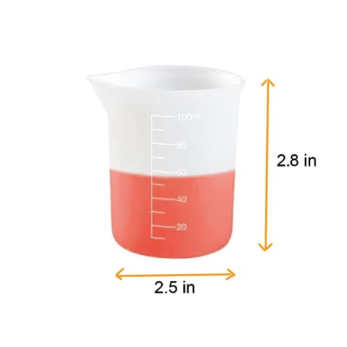 10 Pcs 100ml Silicone Measuring Cups, Epoxy Resin Cups, Nonstick Silicone Mixing Cups for Resin Molds Resin Casting Molds for Handmade Candle, Resin Phinicco