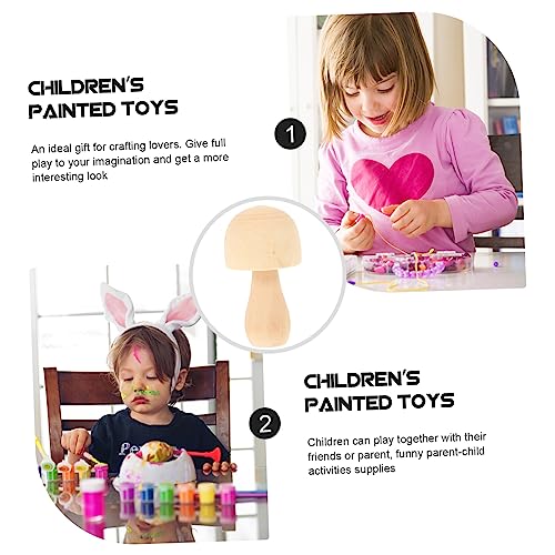 10 Pcs DIY Wooden Ornaments Wooden People pegs Unpainted Unfinished Wood Craft Unfinished Wooden pegs Craft peg Unfinished Wood peg Decoration Small SEWOART