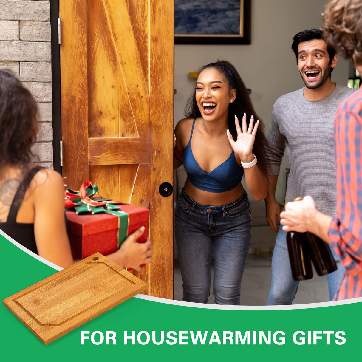 10 Pcs Mini Bamboo Cutting Board Bulk Small Kitchen Bar Wood Chopping Board Wooden Blank Charcuterie Serving Board for Housewarming Gift Baking Yinkin