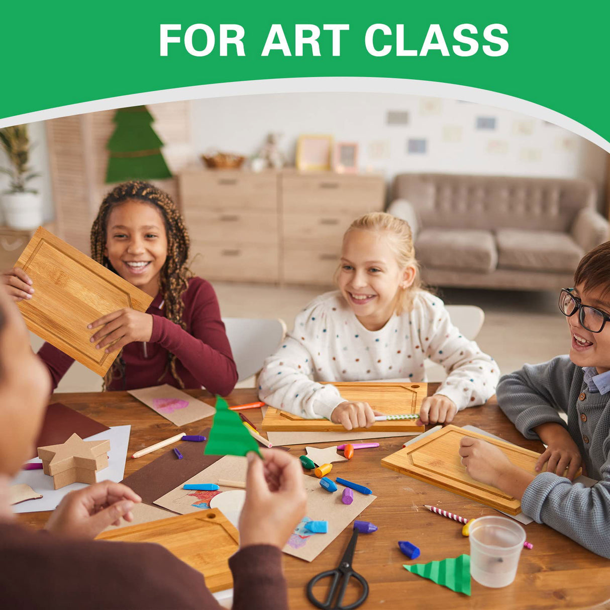 10 Pcs Mini Bamboo Cutting Board Bulk Small Kitchen Bar Wood Chopping Board Wooden Blank Charcuterie Serving Board for Housewarming Gift Baking Yinkin