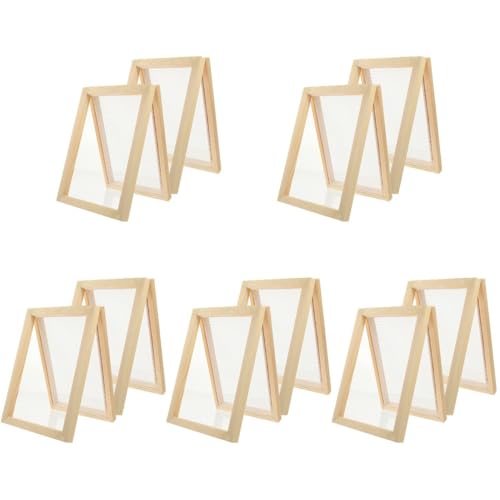 10 Pcs Paper Frame Educational Craft for Paper Making Deckle Paper Making Frame Paper Making Screen Kit Paper Making Frame Paper Making Tools DECHOUS