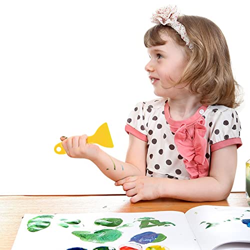 10 Pcs Plastic Scraper,Plastic Spatula Paint Scrapers Flexible Resin Scraper Putty Knife Air Bubble Remover Sticker Installation Tool for 3D Printing Sliverdew