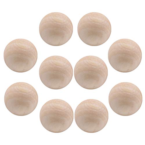 10 Pcs Wood Barrel Beads Jewelry Making Round Spacer White Beads Loose Beads African Beads Unfinished Wood Spacer Beads Unfinished Wood Round Bead EXCEART
