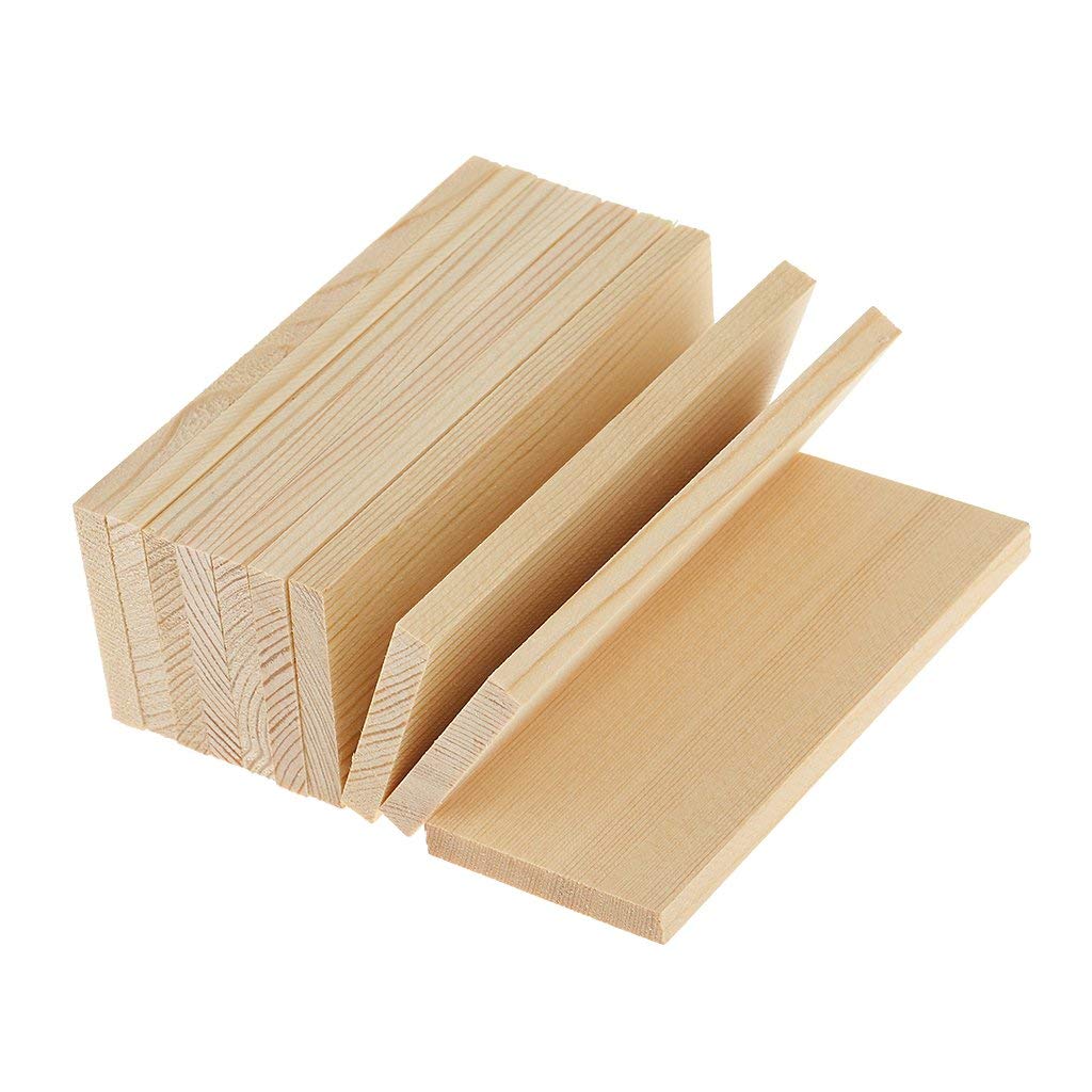 10 Pieces 10cm Natural Pine Wood Rectangle Board Fit fot Arts Craft DIY ButyYI