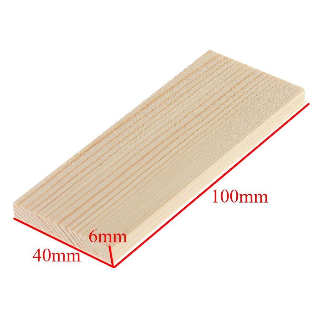 10 Pieces 10cm Natural Pine Wood Rectangle Board Fit fot Arts Craft DIY ButyYI
