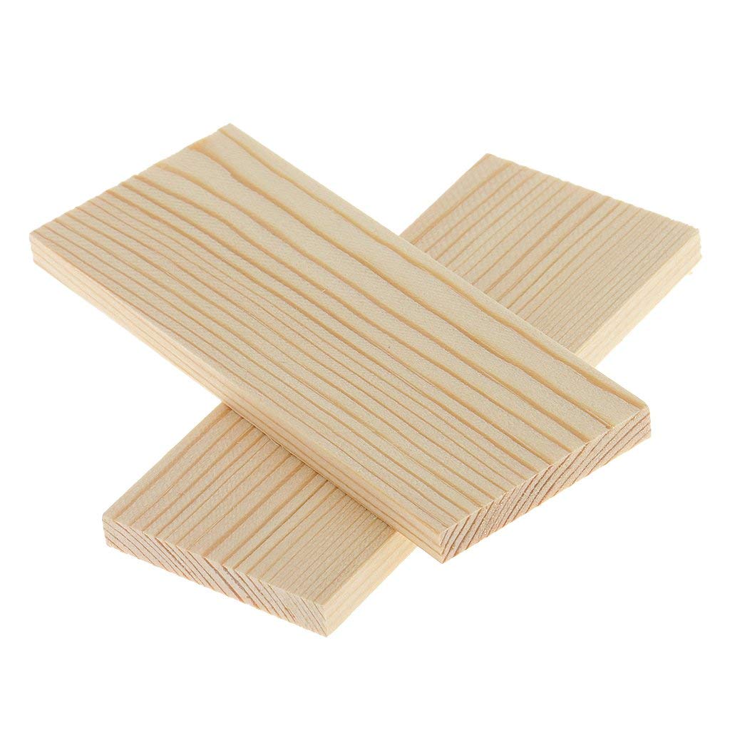 10 Pieces 10cm Natural Pine Wood Rectangle Board Fit fot Arts Craft DIY ButyYI