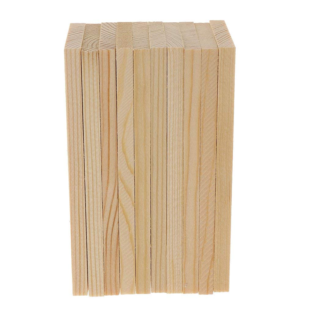 10 Pieces 10cm Natural Pine Wood Rectangle Board Fit fot Arts Craft DIY ButyYI