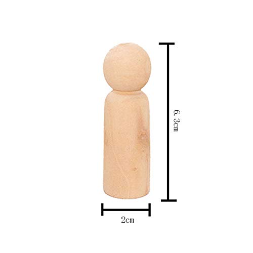 10 Pieces Wooden Peg Dolls Unfinished Wooden Doll Bodies Unfinished Wooden Figures Unfinished Wood Baby Peg Doll Wood Boy Peg Doll for DIY Crafts lasenersm