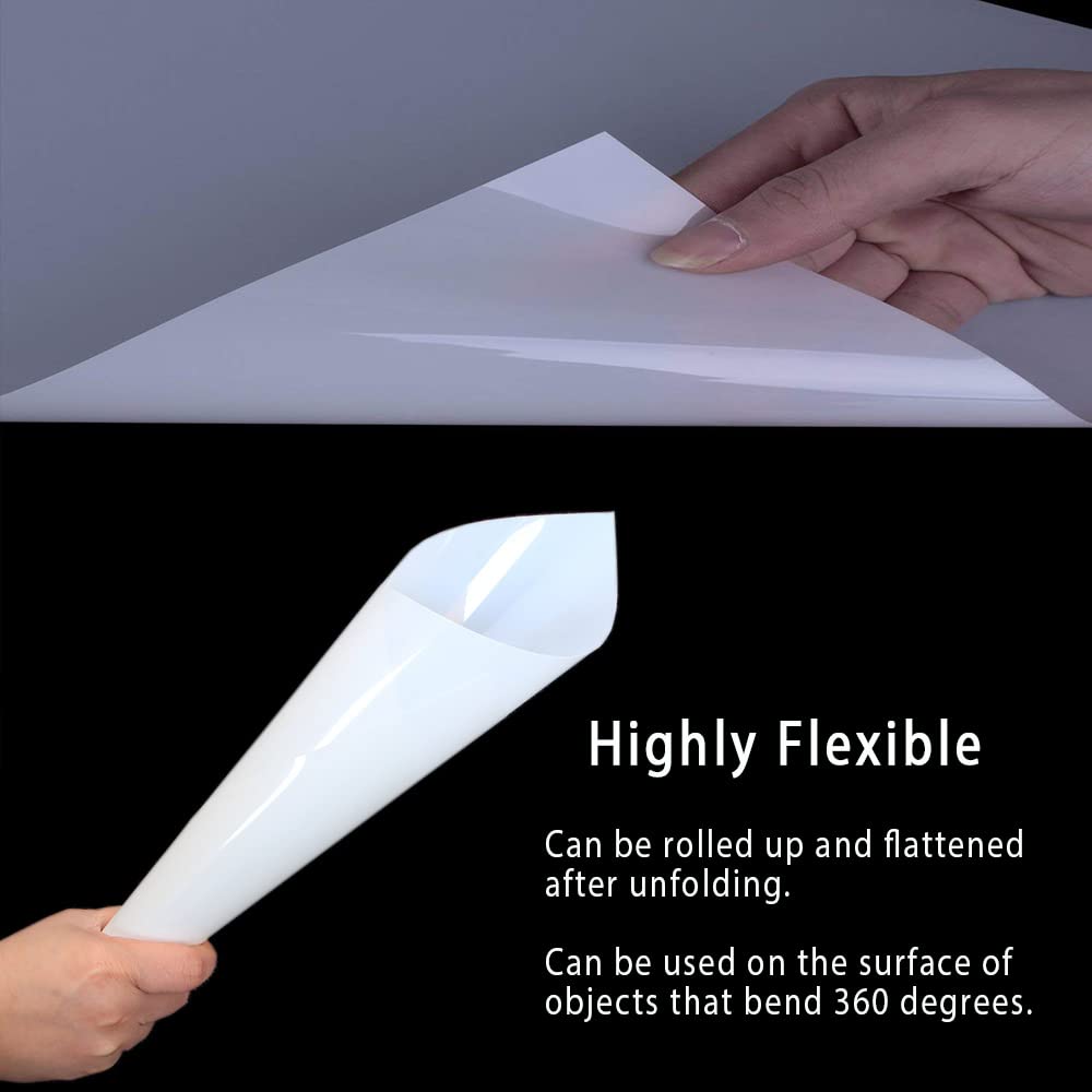 10 Sheets 10 mil Mylar Sheet, 12 x 12 inch Milky Translucent Plastic Blank Stencils, Reusable Stencil Template Material, Make Your Own Stencil for EGOSKY