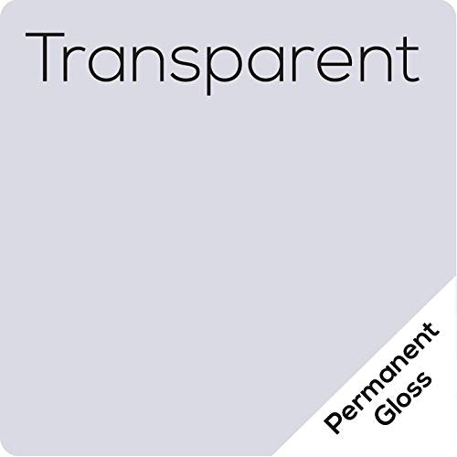 (10 Sheets) Oracal 651 Transparent Adhesive Craft Vinyl for Cricut, Silhouette, Cameo, Craft Cutters, Printers, and Decals - 12" x 12" - Gloss Finish ORACAL