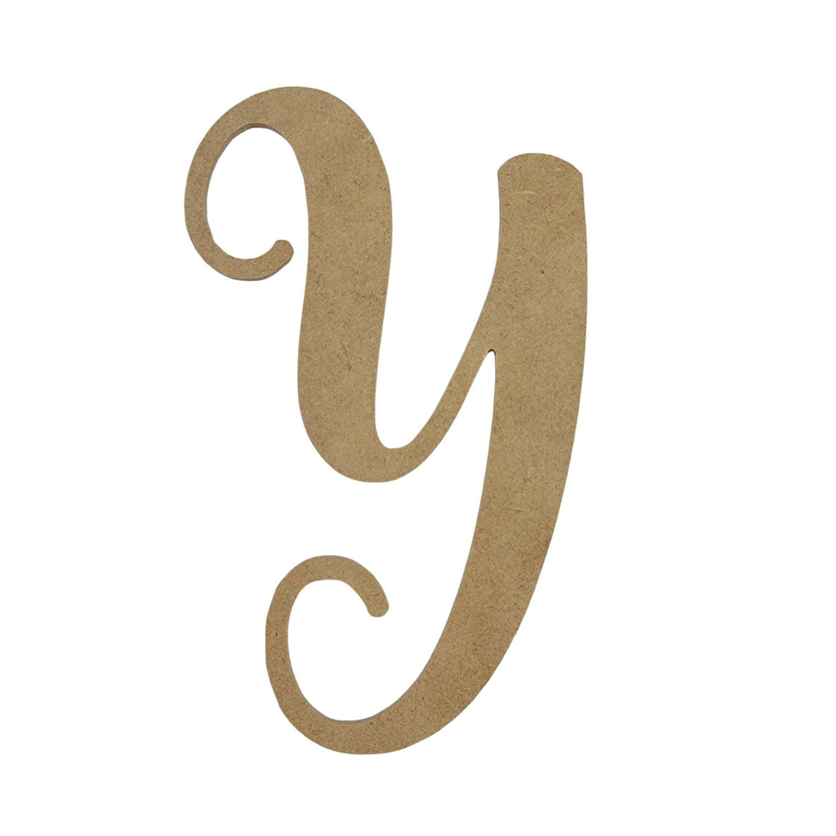 10" Wooden Letter Y Unfinished, Starfish Font, Craft Cutout 1-8" Thick Wooden Craft Cutouts