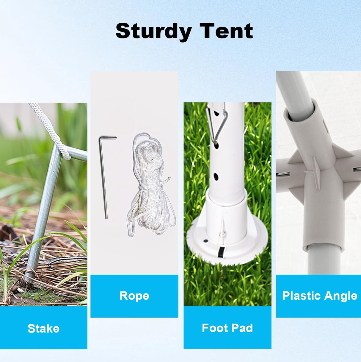 10' x 30' Outdoor Canopy Tent with 5 Removable Sidewalls, Party Tent Wedding Tents for Parties with Waterproof PE Cover, Ropes & Stakes, Backyard Tent Event Tent for Birthday, Celebration & Holidays Angel Sar