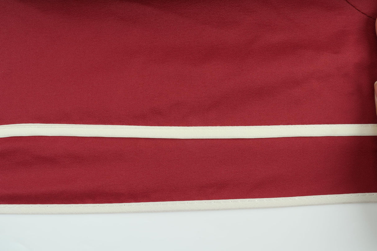 10x12 Ft Gazebo Replacement Canopy Cover, Double-Tiered Outdoor Patio Tent Roof with Drain Holes, UV-Resistant(Red) ZLECTIO