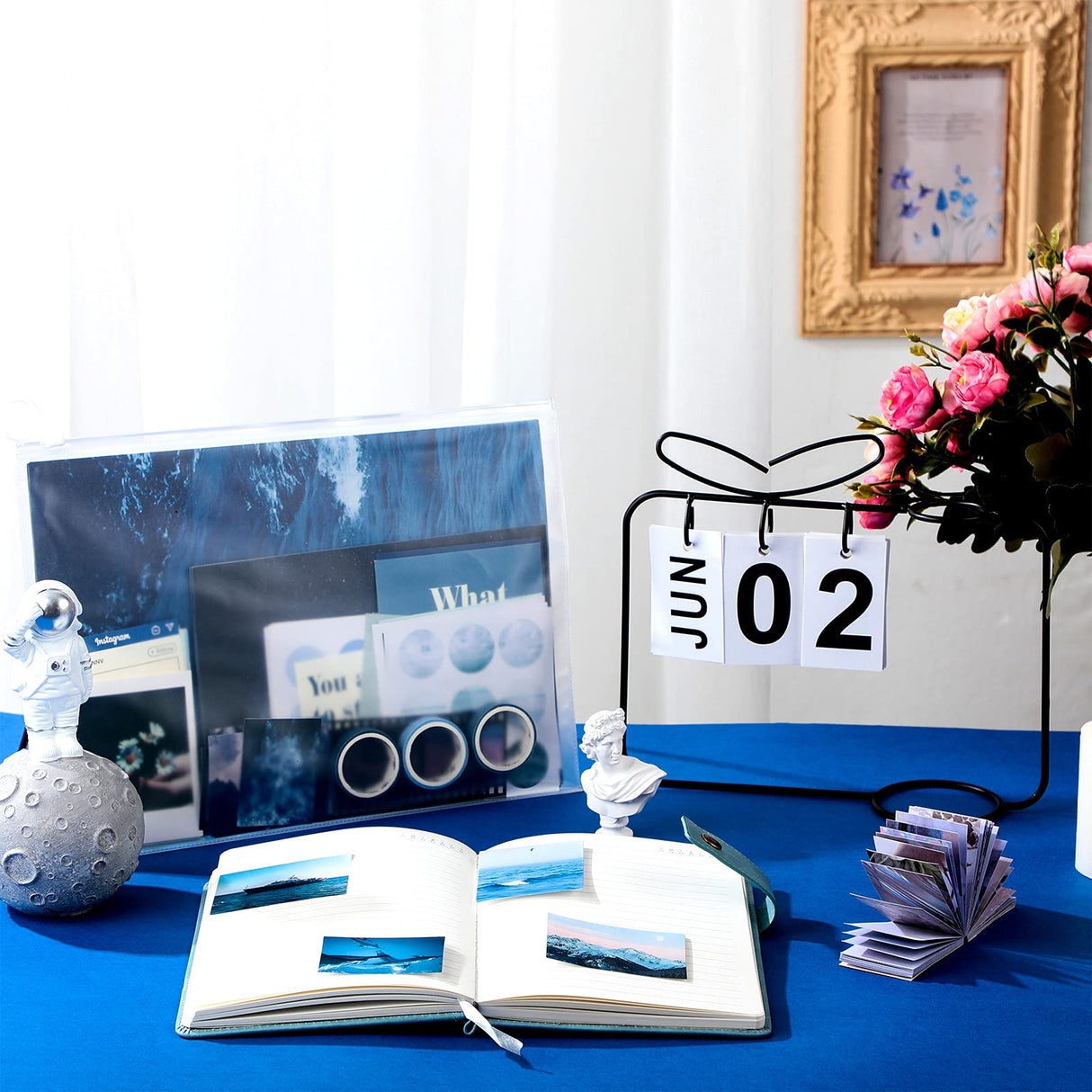 114 Pieces Scrapbooking Materials Scrapbook Supplies Pack for Art Journaling Bullet Junk Journal Planners Art DIY Paper Stickers Washi Tape Craft Kits Notebook Collage Album Aesthetic (Fresh Style) Tenare