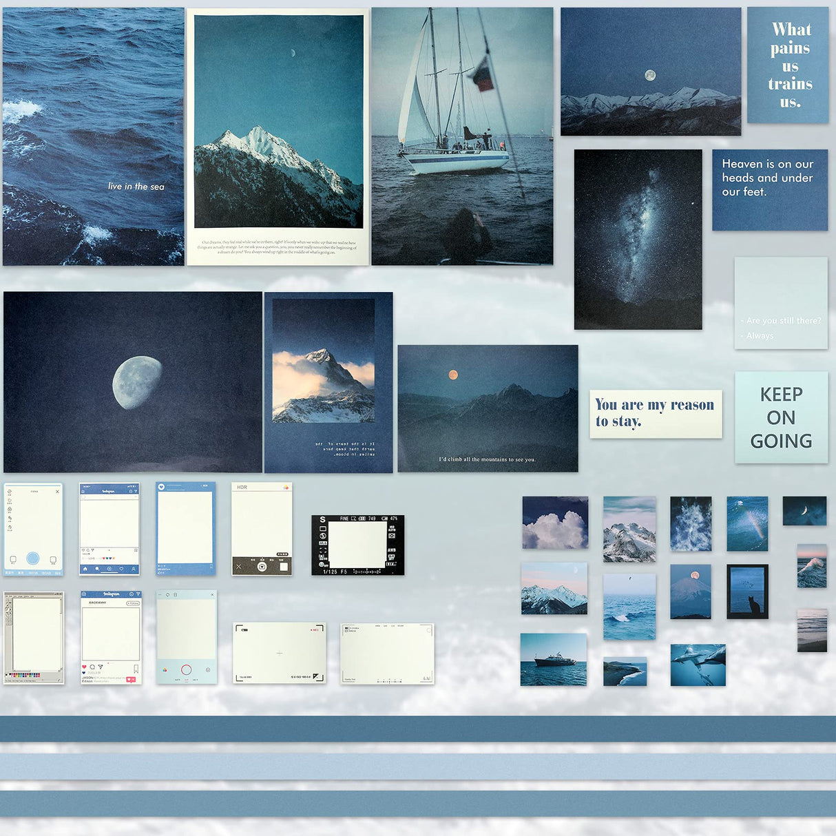 114 Pieces Scrapbooking Materials Scrapbook Supplies Pack for Art Journaling Bullet Junk Journal Planners Art DIY Paper Stickers Washi Tape Craft Kits Notebook Collage Album Aesthetic (Fresh Style) Tenare