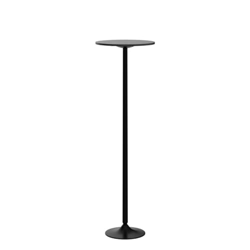 Giantex Two-in-one Bar Table with Detachable Pole, Metal Base, 24" Round Top, 40"/22" Two Convertible Height, Cocktail Table, Coffee Table, Pub Table for Dining Room, Restaurant, Kitchen (6, Black) Giantex