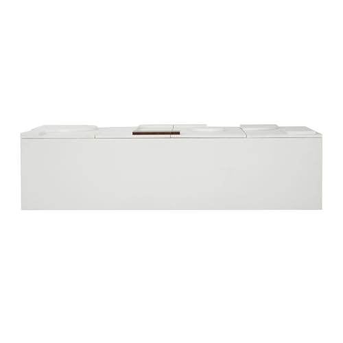 Christopher Knight Home Kyala Modern Sideboard Buffet Cabinet with Adjustable Shelves, Wooden Living Room TV Stand with Storage, Multifunctional Storage Cabinet, Entryway Console Table, White Christopher Knight Home