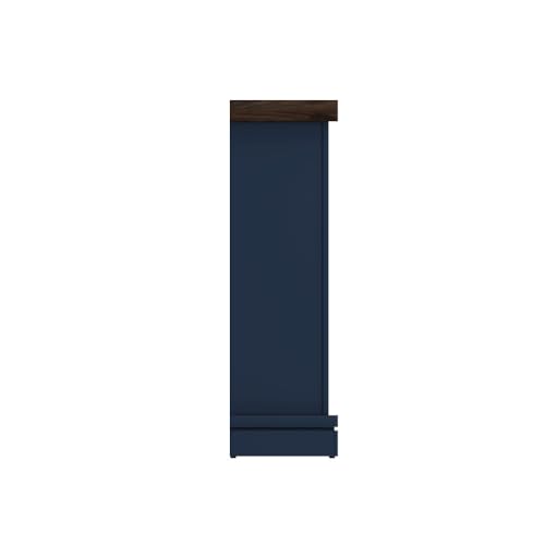 duraflame® Shiplap Wall Mantel Electric Fireplace, Fontana Blue Duraflame