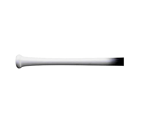 BamBooBat by Pinnacle Sports Equipment INC. Adult Quadcore Bamboo Baseball Bat with Cupped End, White Handle/Black Barrel, 32" BamBooBat