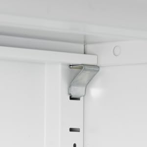 Majnesvon Metal Garage Storage Cabinet - 72" Locking Metal Storage Cabinet with 2 Doors and Adjustable Shelves & Locking Doors - Garage Cabinets for Tool Storage (White(New)) Majnesvon