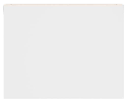 Signature Design by Ashley Onita Contemporary 2 Drawer Nightstand, 21.75" Tall, White Signature Design by Ashley