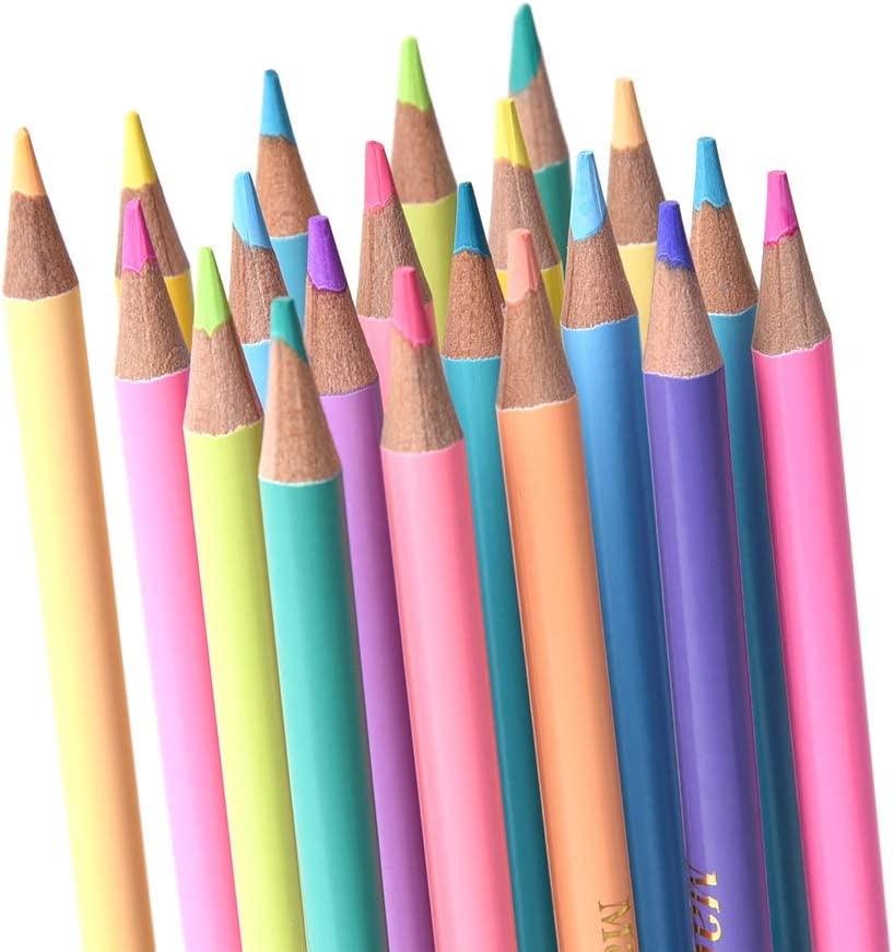 12 Macaroon Colors Watercolor Pencils - Water Soluble Pre-Sharpened Wooden Colored Pencil Set WoodArtSupply