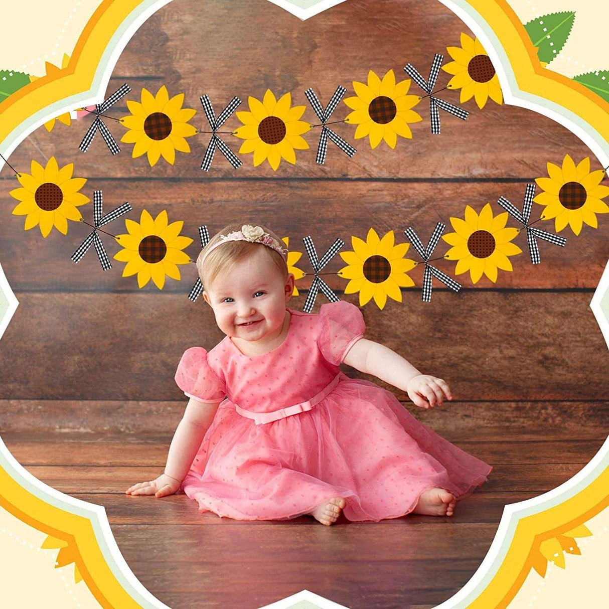 12 Pack Unfinished Sunflower Wood Cutout Crafts Unpainted Hanging Wood Signs Sunflower Cutouts for DIY Banner WoodArtSupply