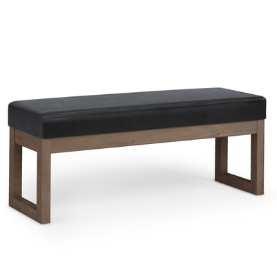 Milltown Large Ottoman Bench - Midnight Black