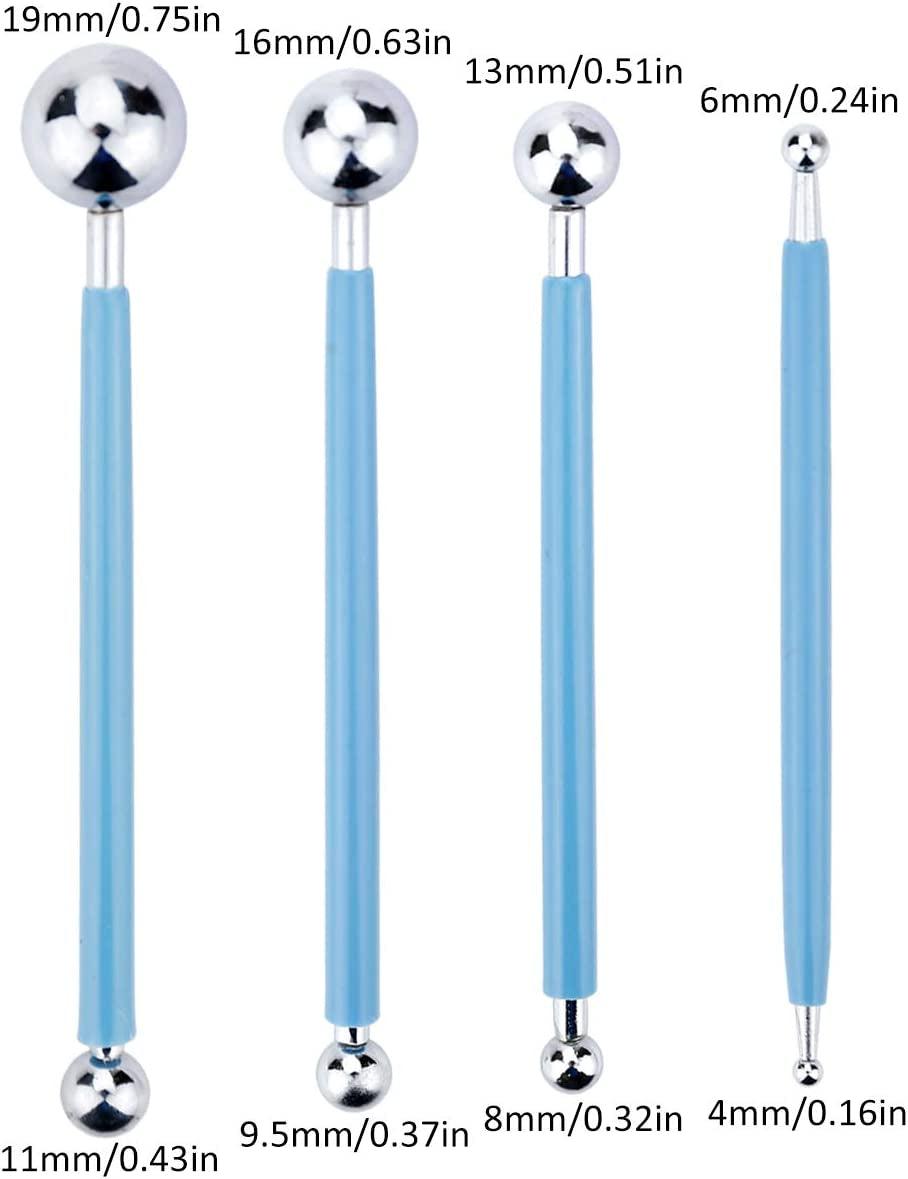 19PCS Mandala Dotting Tools Set Pen Dotting Tools Stencil Ball Stylus Paint Tray WoodArtSupply