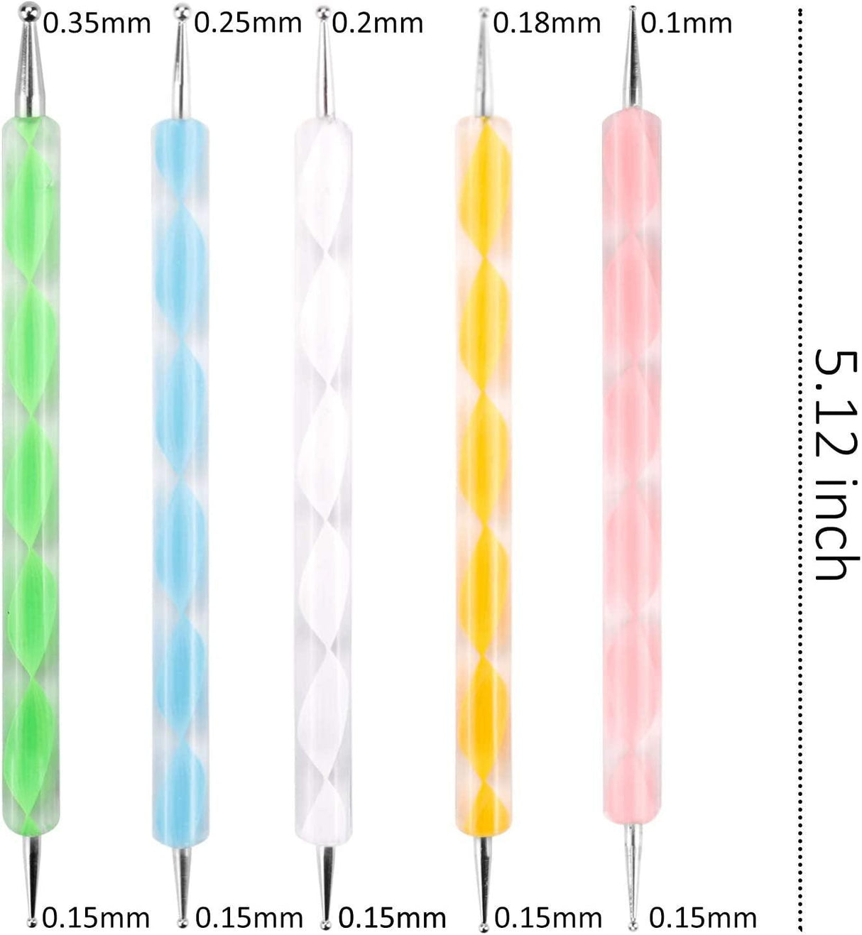 19PCS Mandala Dotting Tools Set Pen Dotting Tools Stencil Ball Stylus Paint Tray WoodArtSupply