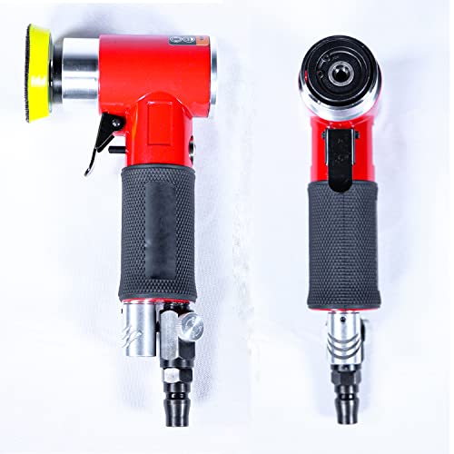 1" 2" 3" Mini Orbital Sander, Pneumatic Sander Random Orbital Eccentric Dual Action Polisher for Auto Body Work, High Speed Air Powered Sanders & YPCOO