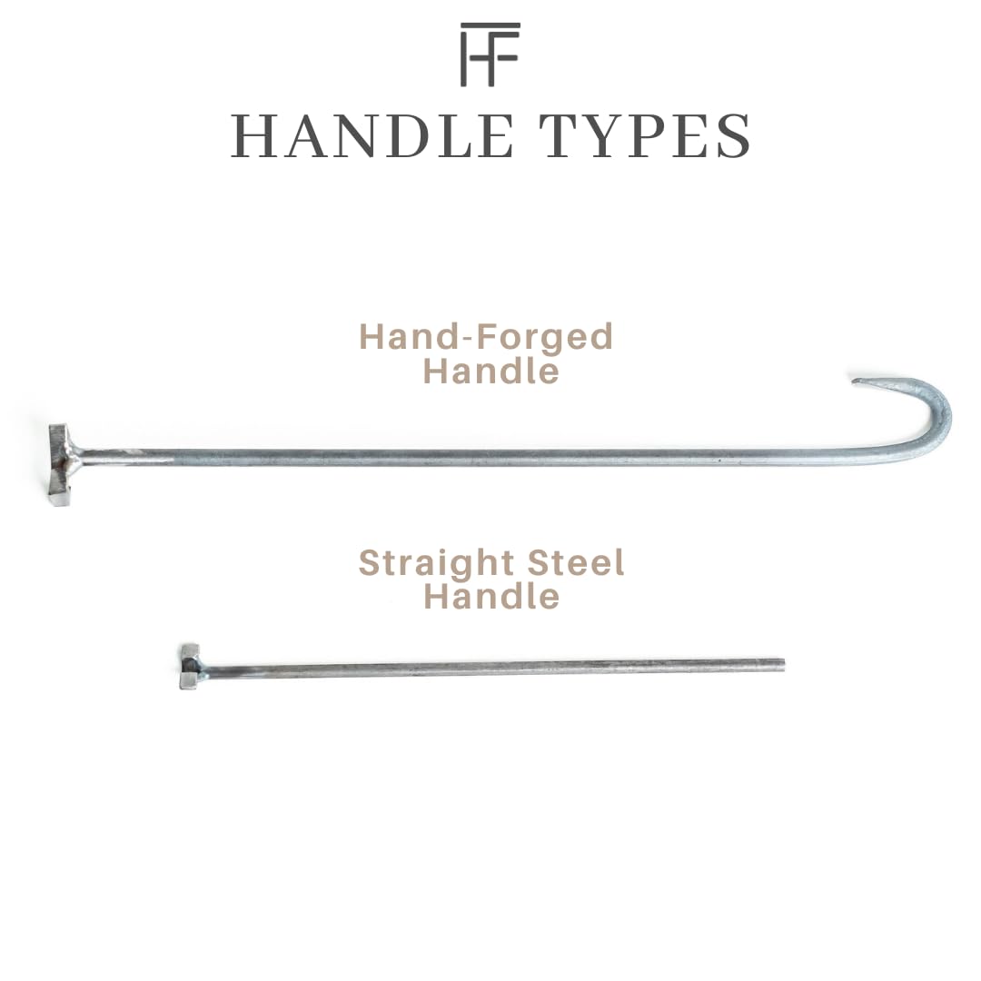 1" Assorted Characters Mini Steel Branding Irons Kit for Hats, Wood Burning, DIY Beginner Adult Crafts - MADE IN THE USA (2 ct, 14" Hand-Forged The Heritage Forge