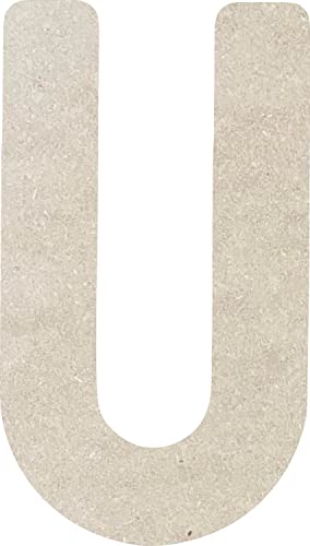 1 Inch Wooden Letter U Kids Unfinished Craft, Blank Wood Alphabet Letters for Nursery Decor, Paintable Decorative Wall Art NEXTCraft