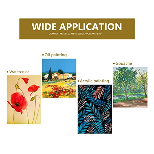 1 Pack 10 Pcs Paint Brushes, Nylon Hair Paint Brushes Set for Kids, Beginner, Suitable for Oil, Watercolor, Acrylic Paint and Body Pinting, Purple LNAUJS