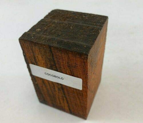 1 Pc of Beautiful Cocobolo Wood Bottle Stopper Blanks 2" x 2" x 3" Generic