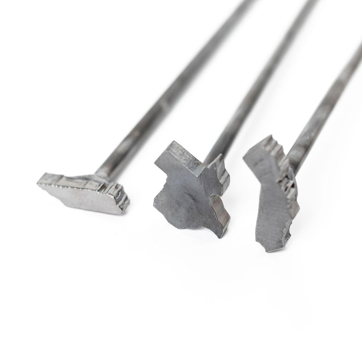 1" State Mini Steel Branding Irons Kit for Hats, Wood Burning, DIY Beginner Adult Crafts Bullet Points - MADE IN THE USA (1 ct, 14" Hand-Forged The Heritage Forge